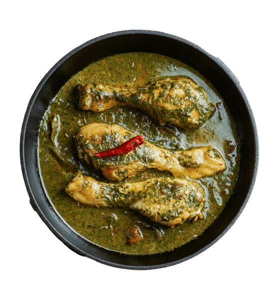 Chicken Palik - Chicken cubes cooked with spinach
