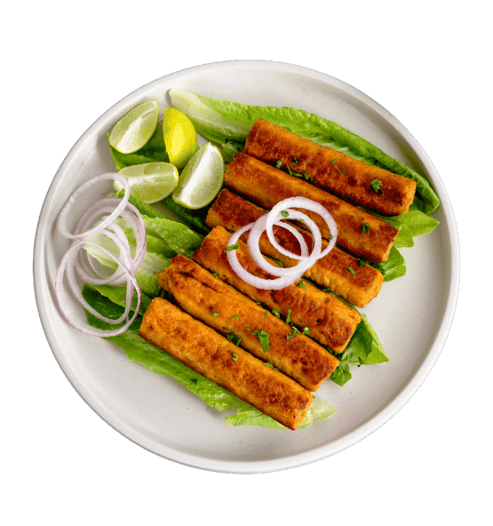 Chicken Seekh Kebab - Ground chicken with eggs and peppers