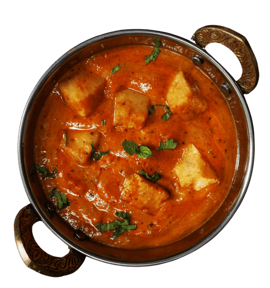 Karai Paneer - Fresh cheese cooked with curry sauce