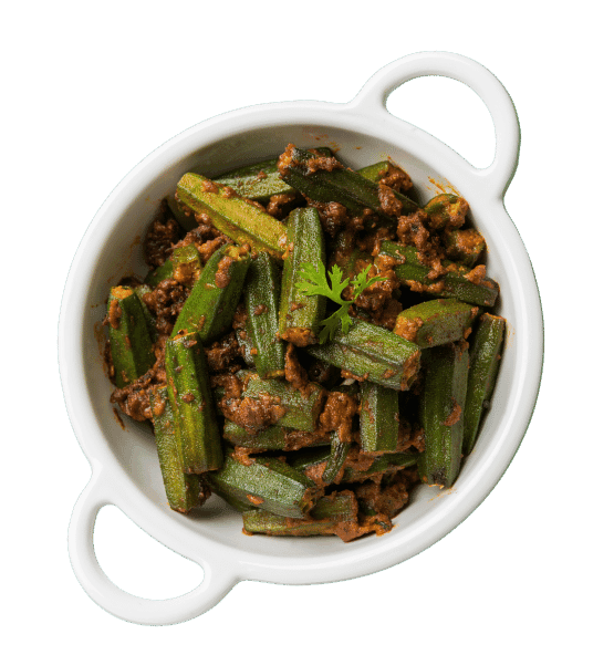 Okra (Bindi) Masala - Okra cooked with onions and tomatoes